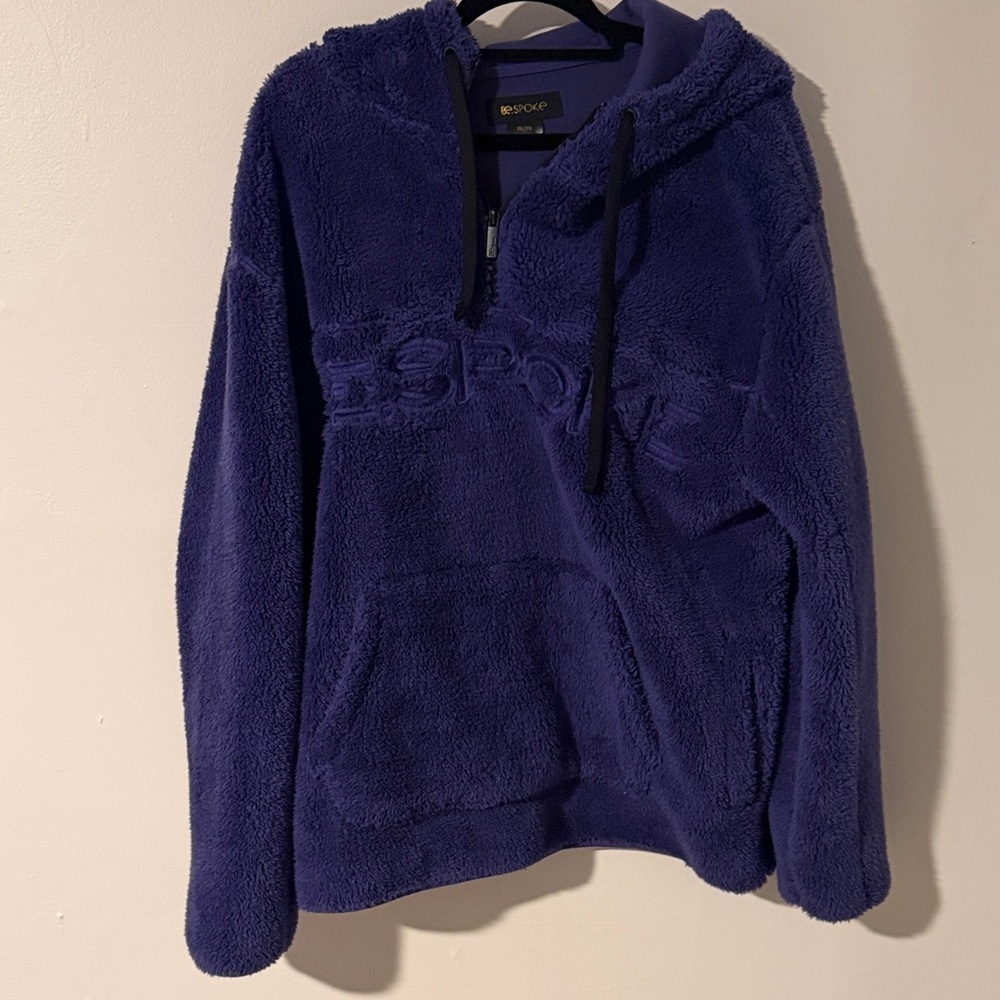 Bespoke Deep Purple fleece heavy Pullover‎